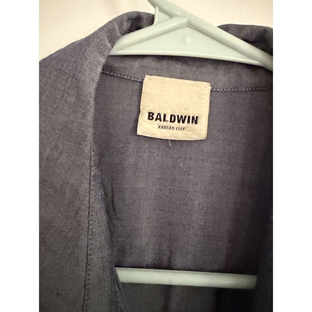 Baldwin button up Gray Woman's Top l Sz.S